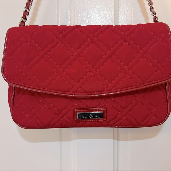 Vera Bradley Microfiber Quilted Pattern Crossbody Purse,
Tango Red, EUC - Picture 6 of 6